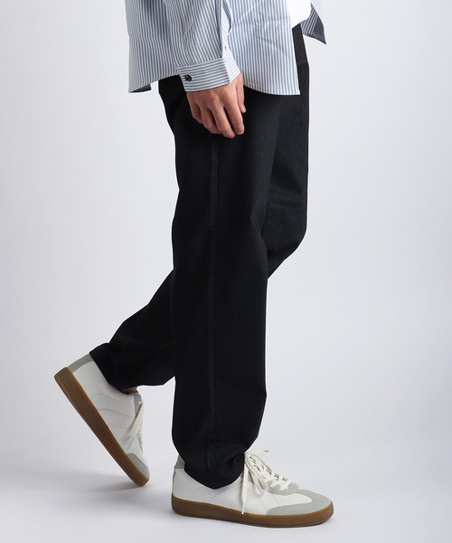 WESTSEA(ウエストシー)の「薄手 裏起毛 メガストレッチパンツ ストレートパンツ バックシャーリング 5ポケット(その他パンツ・メンズ・チャコール/グレー・M/LL/L)」の9枚目の写真