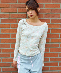 EMBLEM FLOWER L/S PINK