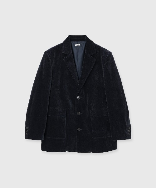 CREDONA(クレドナ)の「CORDUROY TAILORED JACKET/コーデュロイテーラードジャケット(テーラードジャケット・レディース・ネイビー/ベージュ・1/0)」の21枚目の写真