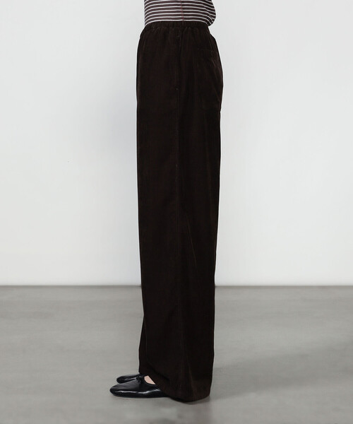 LE GLAZIK(ルグラジック)の「LE GLAZIK | C/Rコーデュロイ エラスティックパンツ WOMEN(その他パンツ・レディース・グレー/ダークブラウン・36)」の10枚目の写真