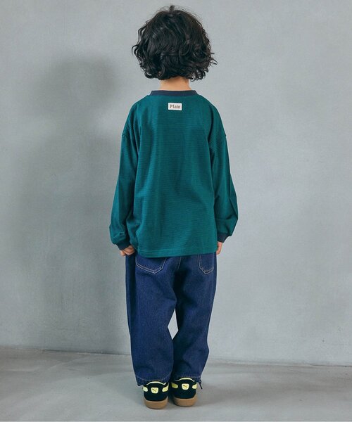 BREEZE(ブリーズ)の「【WEB限定】フロント切替デニムパンツ(デニムパンツ・キッズ・ブルー/ブラック/ネイビー・160/100/110/120/130/140/150/90)」の7枚目の写真