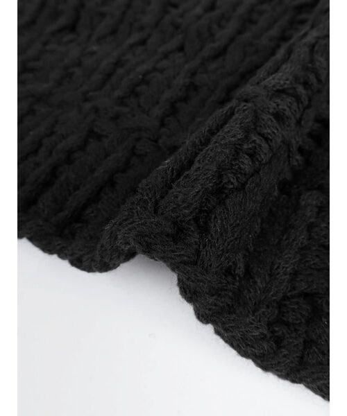 FIKA.(フィーカ)の「Chunky open knit cardigan(カーディガン/ボレロ・レディース・ブラック/レッド/オフホワイト・MEDIUM)」の8枚目の写真