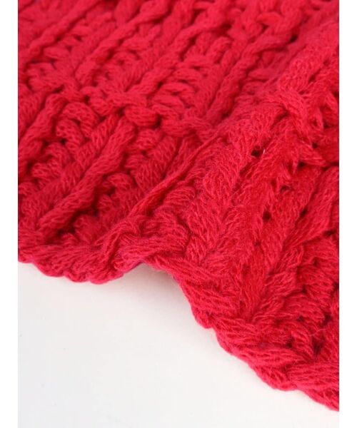 FIKA.(フィーカ)の「Chunky open knit cardigan(カーディガン/ボレロ・レディース・ブラック/レッド/オフホワイト・MEDIUM)」の9枚目の写真
