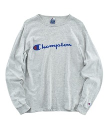 【USED】90's Champion ロゴ ロングスリーブ Tシャツ USA製
