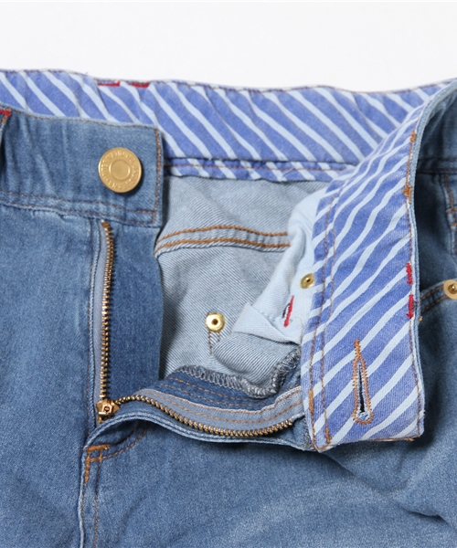 IEDIT（イディット）の「【股下丈が選べる】ＩＥＤＩＴ　レーベルコレクション　絶妙シルエットのエアリーキャットデニーム　　　 （デニムパンツ・レディース・ダークブルー/ブルー・6/12/13/1/5/14/3/9）」の9枚目の写真