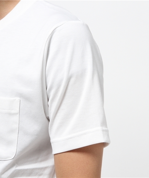 GLOBAL WORK（グローバルワーク）の「【吸水速乾】シャツレイヤー半袖/712584（Tシャツ/カットソー・メンズ・ホワイト/ネイビー/オフホワイト/ブルー/ダークブルー/グレー/ライトパープル・SMALL/LARGE/MEDIUM/X-LARGE）」の15枚目の写真