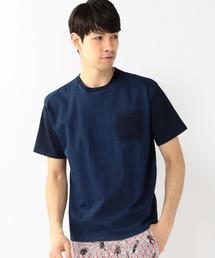 coen | インディゴコンビTシャツ 77§(Tシャツ/カットソー)