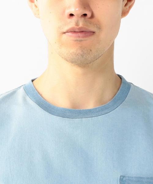 coen（コーエン）の「インディゴコンビTシャツ 77§（Tシャツ/カットソー・メンズ・ライトブルー/ロイヤルブルー・MEDIUM/X-LARGE/LARGE/SMALL）」の8枚目の写真