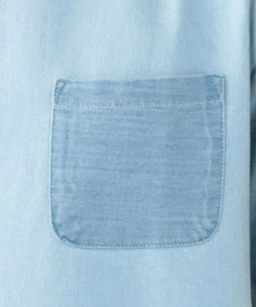 coen（コーエン）の「インディゴコンビTシャツ 77§（Tシャツ/カットソー・メンズ・ライトブルー/ロイヤルブルー・MEDIUM/X-LARGE/LARGE/SMALL）」の11枚目の写真