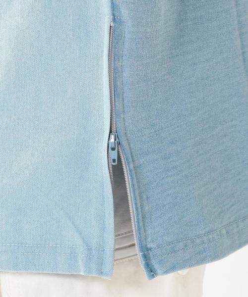 coen（コーエン）の「インディゴコンビTシャツ 77§（Tシャツ/カットソー・メンズ・ライトブルー/ロイヤルブルー・MEDIUM/X-LARGE/LARGE/SMALL）」の12枚目の写真