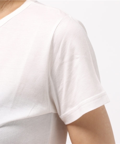 MOUSSY（マウジー）の「TINY T-SHIRT Ⅱ（Tシャツ/カットソー・レディース・ライトピンク/ブラック/ホワイト/ネイビー・FREE）」の11枚目の写真