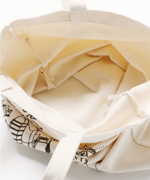 CIAOPANIC TYPY（チャオパニックティピー）の「TYPYマップキャンバストートバッグ（トートバッグ・メンズ・ホワイト/ブラック・FREE）」の6枚目の写真