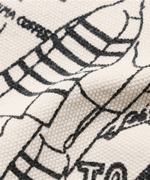 CIAOPANIC TYPY（チャオパニックティピー）の「TYPYマップキャンバストートバッグ（トートバッグ・メンズ・ホワイト/ブラック・FREE）」の7枚目の写真