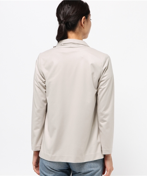 22 OCTOBRE(ヴァンドゥ-オクトーブル)の「スウェード調トッパーカーディガン(カーディガン/ボレロ・レディース・グレー/ベージュ・2)」の5枚目の写真