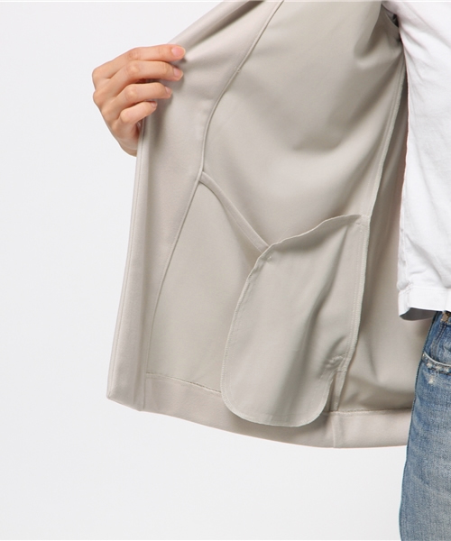 22 OCTOBRE(ヴァンドゥ-オクトーブル)の「スウェード調トッパーカーディガン(カーディガン/ボレロ・レディース・グレー/ベージュ・2)」の9枚目の写真