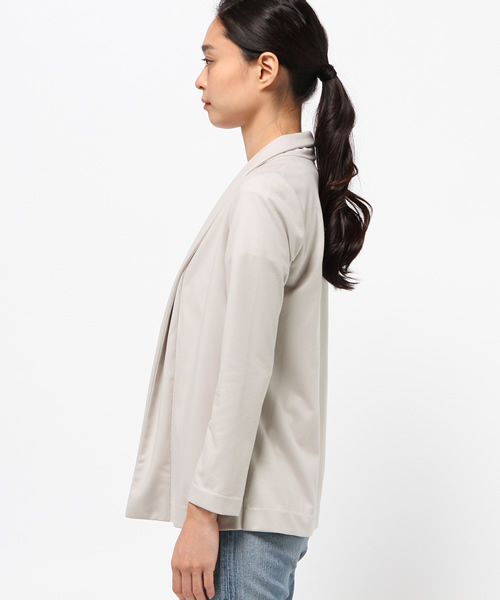 22 OCTOBRE(ヴァンドゥ-オクトーブル)の「スウェード調トッパーカーディガン(カーディガン/ボレロ・レディース・グレー/ベージュ・2)」の4枚目の写真