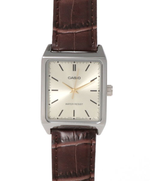 CASIO(カシオ)の「CASIO カシオ/ クォーツ スタンダードアナログ レザーベルト スクエアフェイス 日常生活防水 腕時計 //// LTP-V レザーシリーズ(アナログ腕時計・メンズ・ブラック/ブラウン系その他/ブラウン/ブラック×シルバー/シルバー/ブラウン系その他3/ブラック系その他/シルバー×ゴールド/ブラック系その他3/ブラウン系その他2/シルバー×ブラック/ブラック×ブラック/ブラウン系その他4・FREE)」の7枚目の写真