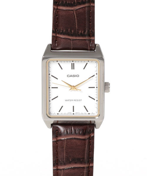 CASIO(カシオ)の「CASIO カシオ/ クォーツ スタンダードアナログ レザーベルト スクエアフェイス 日常生活防水 腕時計 //// LTP-V レザーシリーズ(アナログ腕時計・メンズ・ブラック/ブラウン系その他/ブラウン/ブラック×シルバー/シルバー/ブラウン系その他3/ブラック系その他/シルバー×ゴールド/ブラック系その他3/ブラウン系その他2/シルバー×ブラック/ブラック×ブラック/ブラウン系その他4・FREE)」の6枚目の写真