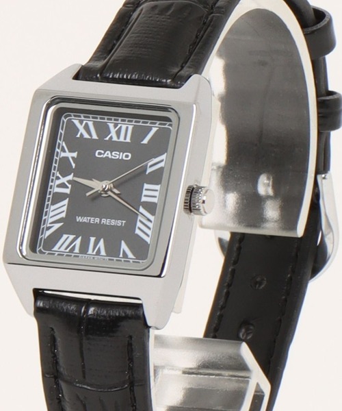 CASIO(カシオ)の「CASIO カシオ/ クォーツ スタンダードアナログ レザーベルト スクエアフェイス 日常生活防水 腕時計 //// LTP-V レザーシリーズ(アナログ腕時計・メンズ・ブラック/ブラウン系その他/ブラウン/ブラック×シルバー/シルバー/ブラウン系その他3/ブラック系その他/シルバー×ゴールド/ブラック系その他3/ブラウン系その他2/シルバー×ブラック/ブラック×ブラック/ブラウン系その他4・FREE)」の5枚目の写真