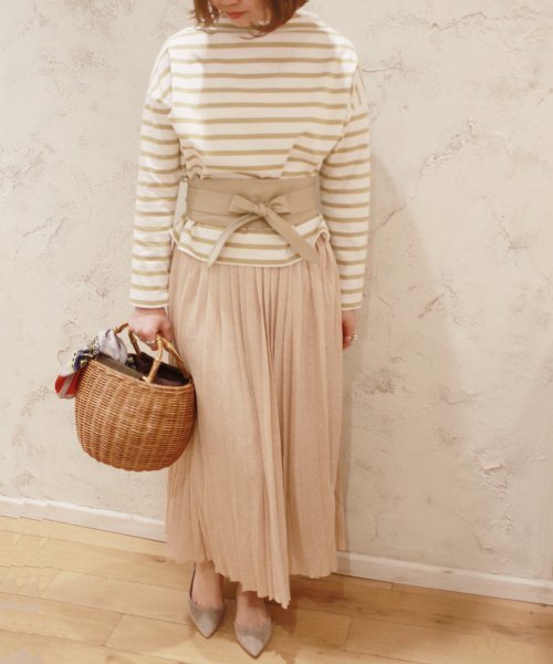 SLOBE IENA（スローブイエナ）の「SLOBE サッシュベルト◆（ベルト・レディース・ブラウン/ベージュ・FREE）」の11枚目の写真