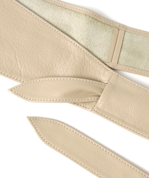 SLOBE IENA（スローブイエナ）の「SLOBE サッシュベルト◆（ベルト・レディース・ブラウン/ベージュ・FREE）」の5枚目の写真