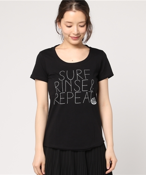 rip curl(リップカール)の「Tシャツ デザイン (Tシャツ/カットソー・レディース・ブラック/ピンク・LARGE/MEDIUM)」の3枚目の写真