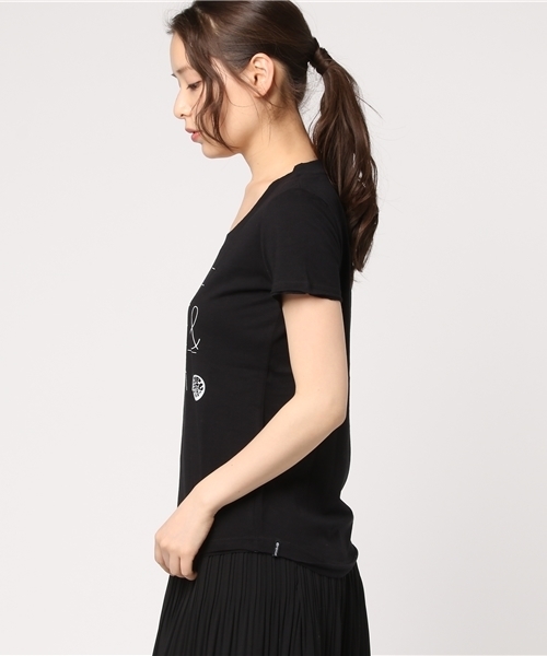 rip curl(リップカール)の「Tシャツ デザイン (Tシャツ/カットソー・レディース・ブラック/ピンク・LARGE/MEDIUM)」の4枚目の写真