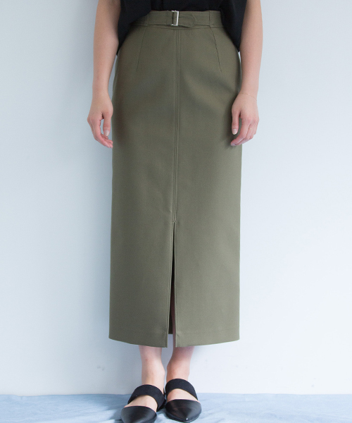 STUDIOUS(ステュディオス)の「STUDIOUS ロングIラインスカート(スカート・レディース・カーキ/ベージュ・0/1)」の5枚目の写真