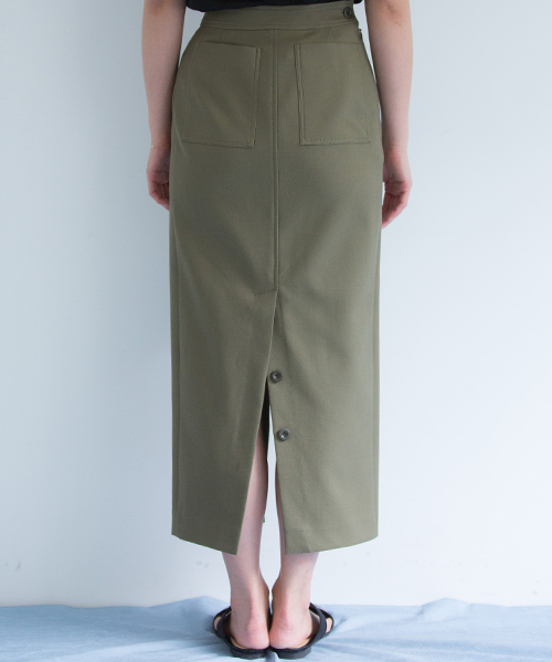 STUDIOUS(ステュディオス)の「STUDIOUS ロングIラインスカート(スカート・レディース・カーキ/ベージュ・0/1)」の7枚目の写真