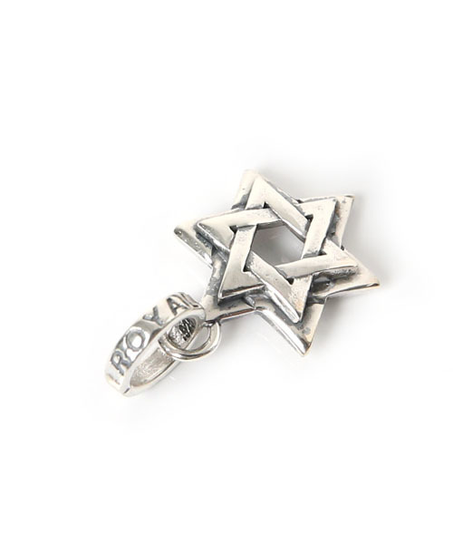 ROYAL ORDER（ロイヤルオーダー）の「DOUBLE STAR OF DAVID PENDANT（ネックレス・メンズ・シルバー・ﾌﾘ-）」の6枚目の写真