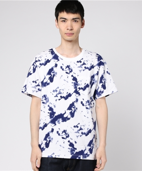 WEGO（ウィゴー）の「WEGO/タイダイプリントカットソー（Tシャツ/カットソー・メンズ・ピンク/オレンジ/ネイビー/ブラック・MEDIUM/LARGE）」の15枚目の写真