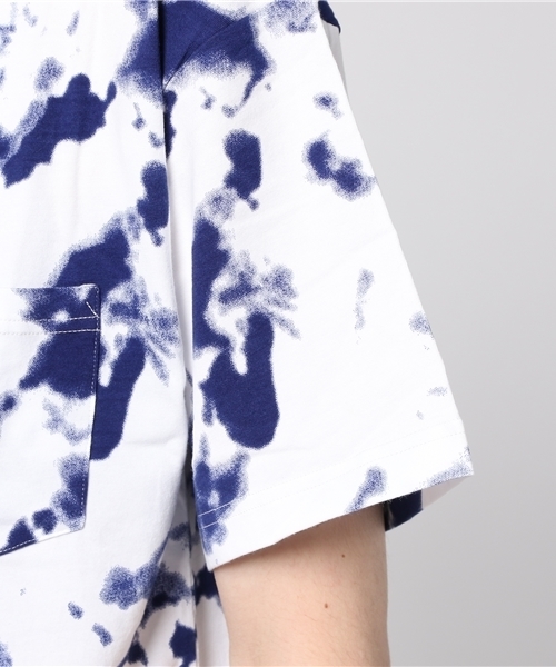 WEGO（ウィゴー）の「WEGO/タイダイプリントカットソー（Tシャツ/カットソー・メンズ・ピンク/オレンジ/ネイビー/ブラック・MEDIUM/LARGE）」の8枚目の写真