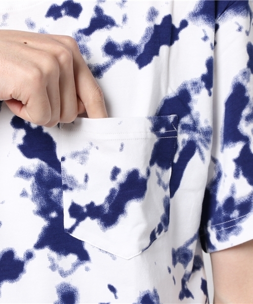 WEGO（ウィゴー）の「WEGO/タイダイプリントカットソー（Tシャツ/カットソー・メンズ・ピンク/オレンジ/ネイビー/ブラック・MEDIUM/LARGE）」の9枚目の写真