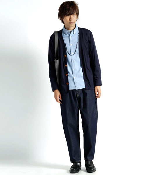 MONO-MART（モノマート）の「ワイドテーパード バギーデニムパンツ(10oz DENIM)（デニムパンツ・メンズ・ワンウォッシュ/ブラック/ライトインディゴブルー/ブルー系その他・M/L）」の11枚目の写真