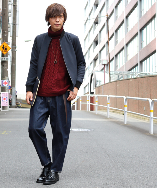 MONO-MART（モノマート）の「ワイドテーパード バギーデニムパンツ(10oz DENIM)（デニムパンツ・メンズ・ワンウォッシュ/ブラック/ライトインディゴブルー/ブルー系その他・M/L）」の13枚目の写真