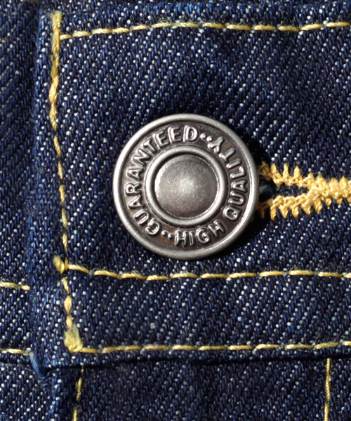 MONO-MART（モノマート）の「ワイドテーパード バギーデニムパンツ(10oz DENIM)（デニムパンツ・メンズ・ワンウォッシュ/ブラック/ライトインディゴブルー/ブルー系その他・M/L）」の8枚目の写真