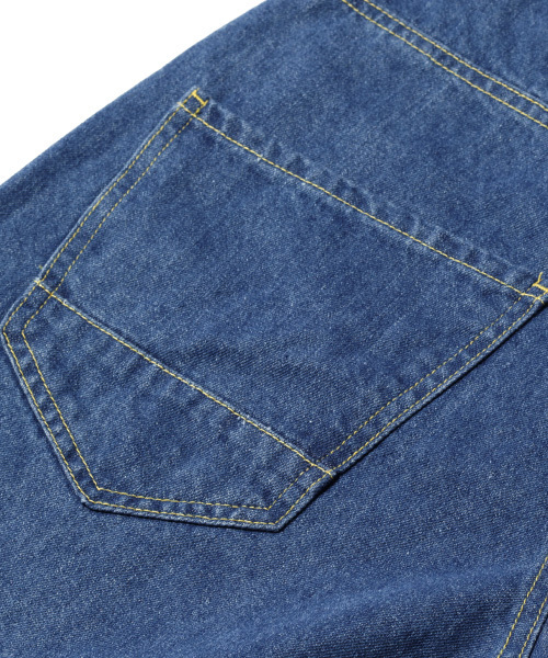 MONO-MART（モノマート）の「ワイドテーパード バギーデニムパンツ(10oz DENIM)（デニムパンツ・メンズ・ワンウォッシュ/ブラック/ライトインディゴブルー/ブルー系その他・M/L）」の6枚目の写真