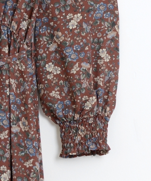 le.coeur blanc（ルクールブラン）の「【WEB限定PRICE】ビンテージフラワーロングシャツワンピース（シャツワンピース・レディース・イエロー系その他/レッド系その他2・FREE）」の14枚目の写真