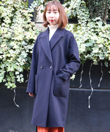 GUILD PRIME | 【GUILD PRIME】WOMENS ドロップショルダーダブルコート(チェスターコート)