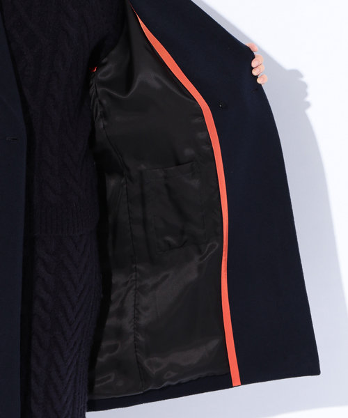 GUILD PRIME（ギルドプライム）の「◆雑誌掲載◆【GUILD PRIME】WOMENS ドロップショルダーダブルコート（チェスターコート・レディース・ネイビー・36/34）」の9枚目の写真