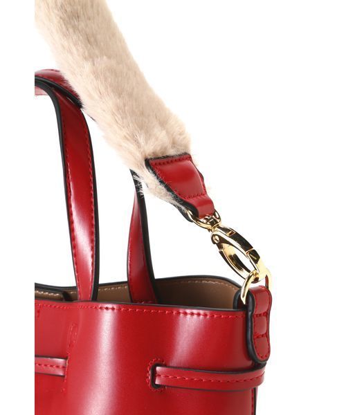 FREE'S MART（フリーズマート）の「ファーハンドル3WAYショルダーバッグ（ショルダーバッグ・レディース・ベージュ/ブラック/レッド・ﾌﾘ-）」の18枚目の写真