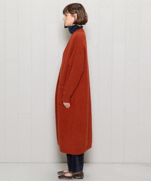 H　BEAUTY&YOUTH UNITED ARROWS（エイチビューティーアンドユースユナイテッドアローズ）の「＜H＞HAMILTON WOOL MIX GOWN/ｶｰﾃﾞｨｶﾞﾝ（カーディガン/ボレロ・レディース・ネイビー/オレンジ/パープル・MEDIUM/SMALL）」の5枚目の写真