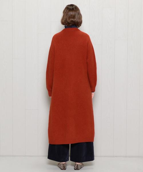 H　BEAUTY&YOUTH UNITED ARROWS（エイチビューティーアンドユースユナイテッドアローズ）の「＜H＞HAMILTON WOOL MIX GOWN/ｶｰﾃﾞｨｶﾞﾝ（カーディガン/ボレロ・レディース・ネイビー/オレンジ/パープル・MEDIUM/SMALL）」の6枚目の写真