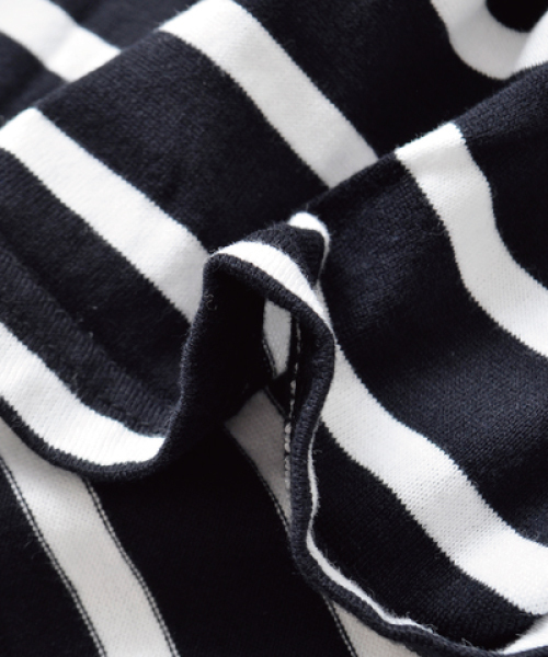 NaRu（ナル）の「「NARU/ナル」aranciato別注 天竺コットン前後ボーダー2way七分袖ワイドプルオーバー（Tシャツ/カットソー・レディース・ホワイト×ブラック/ブラック×ホワイト/ホワイト系その他/ブラック系その他・1）」の19枚目の写真