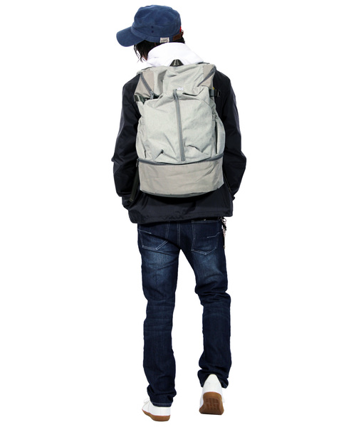 anello(アネロ)の「ナイロン リュックサック リュック アウトドア(バックパック/リュック・メンズ・ブラック/ネイビー/グレー・FREE)」の9枚目の写真