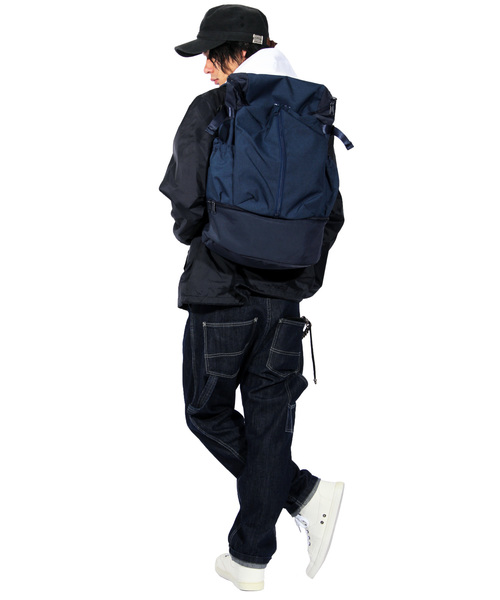 anello(アネロ)の「ナイロン リュックサック リュック アウトドア(バックパック/リュック・メンズ・ブラック/ネイビー/グレー・FREE)」の5枚目の写真