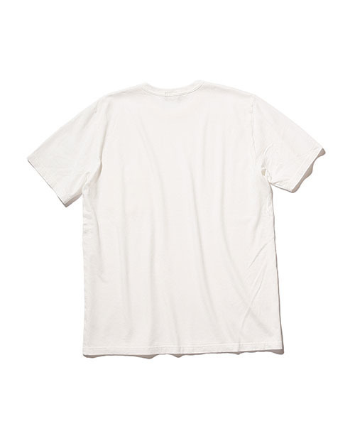 MR.OLIVE(ミスターオリーブ)の「ピグメントダイ レーヨン/コットン天竺 / ワンポイント Tシャツ(Tシャツ/カットソー・メンズ・カーキ/オフホワイト/サーモンピンク/ネイビー・LARGE/SMALL/MEDIUM/X-LARGE)」の6枚目の写真