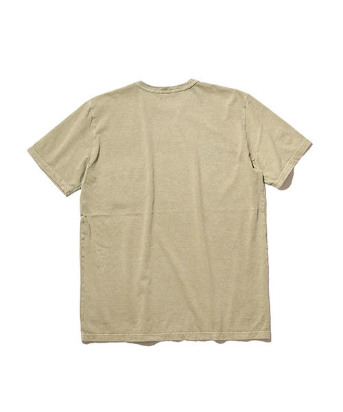 MR.OLIVE(ミスターオリーブ)の「ピグメントダイ レーヨン/コットン天竺 / ワンポイント Tシャツ(Tシャツ/カットソー・メンズ・カーキ/オフホワイト/サーモンピンク/ネイビー・LARGE/SMALL/MEDIUM/X-LARGE)」の8枚目の写真