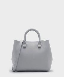ストラクチャートップハンドルトートバッグ / STRUCTURED TOP HANDLE TOTE BAG