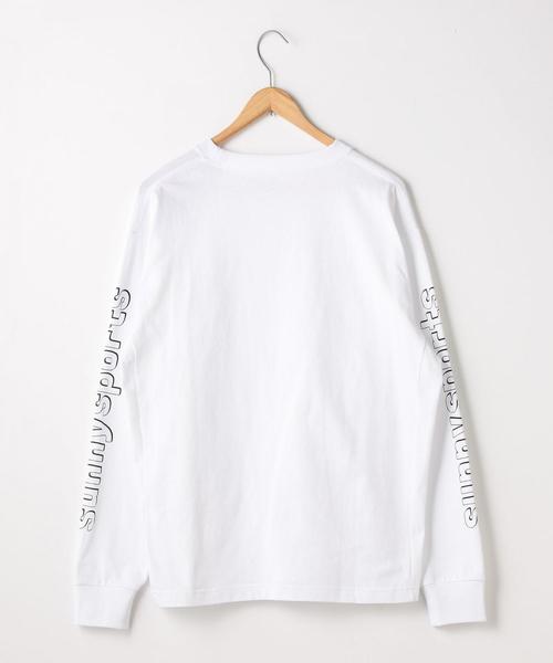 SUNNY  SPORTS（サニースポーツ）の「SUNNY SPORTS（サニースポーツ）別注SNY袖プリントロングスリーブカットソー（Tシャツ/カットソー・メンズ・ホワイト/ブラック・MEDIUM/X-LARGE/LARGE）」の6枚目の写真